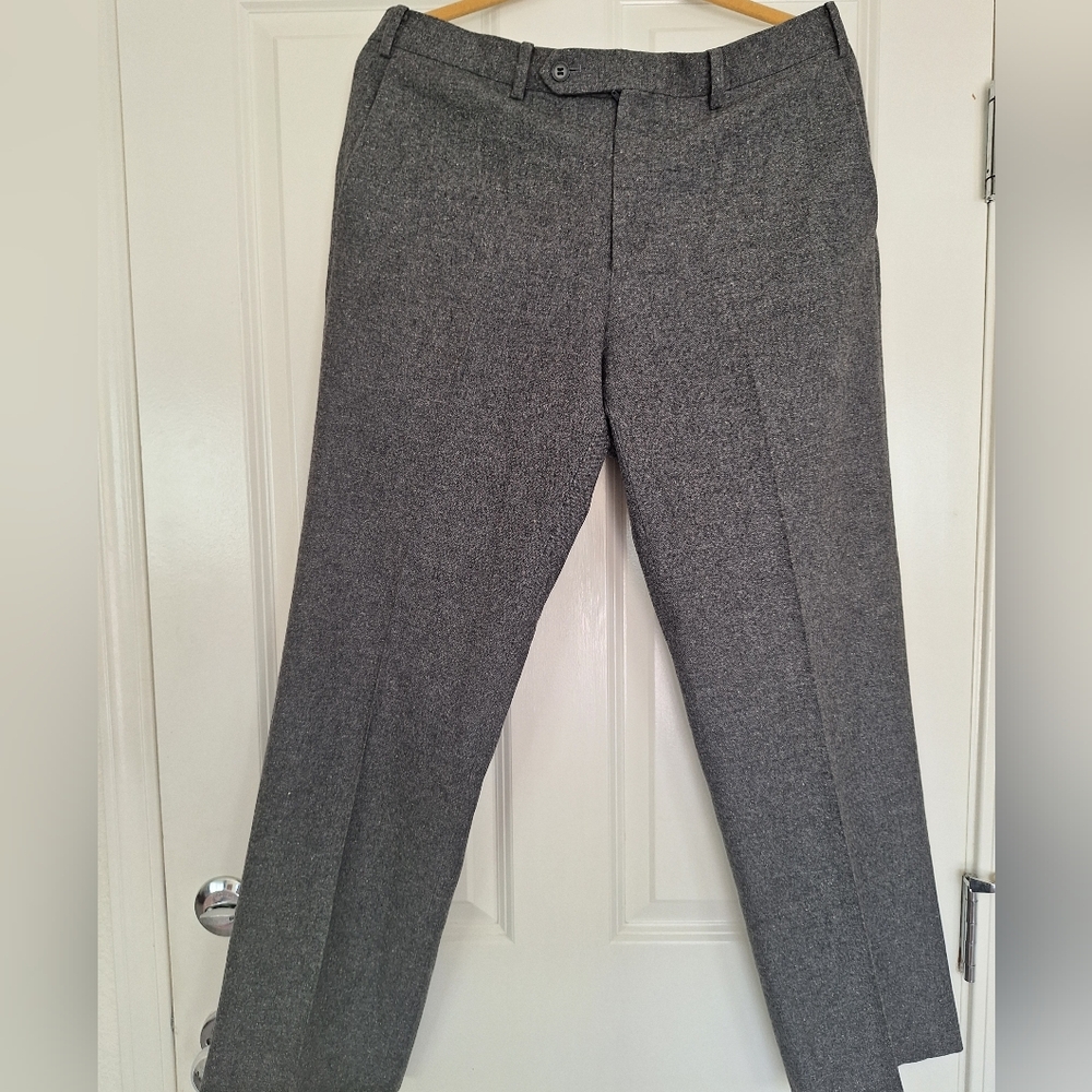 John Varvatos Charcoal Wool Dress Pants Size 36R‎